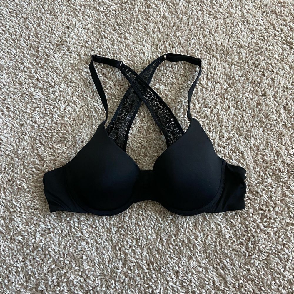 Aerie Black Criss Cross Bra
